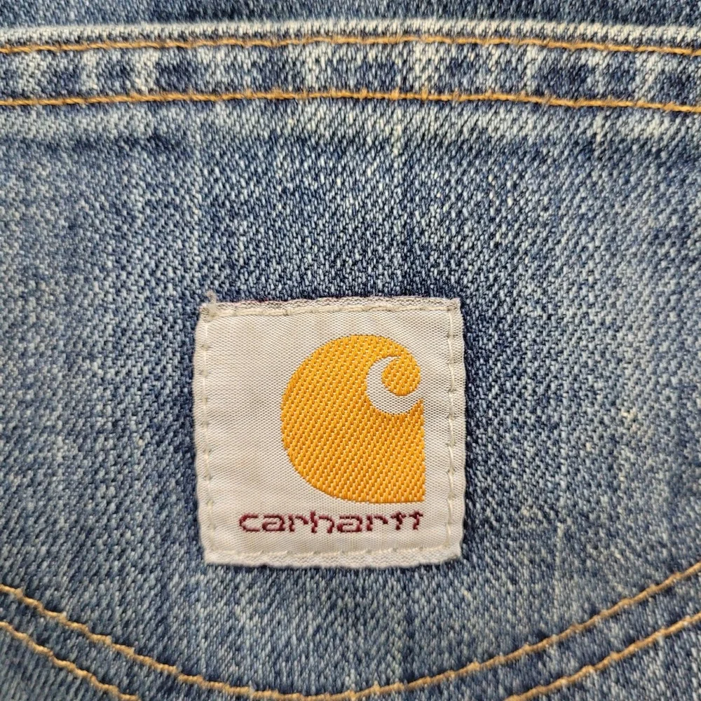Carhartt Jeans‎ Mens 30x32 Blue Straight Leg Rugged Flex Workwear 101483-980